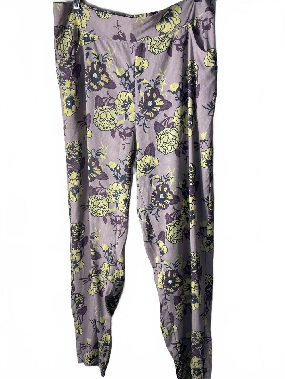 Oiselle Jogger Pants Womens XL Size Benjamina Floral Flowy Sporty Athletic New